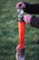 Preview: Firedog Dummy 3-teilig 500 g befüllbar orange mit Kaninchenfellring